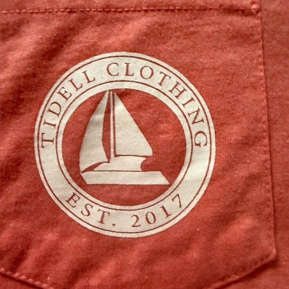 Tidell Clothing Men’s T-Shirt - Size Small, Salmon Color - Picture 3 of 7